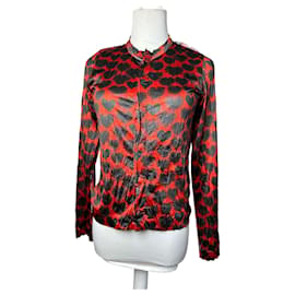 Comme Des Garcons Blusa in poliestere vintage Comme des Garçons Rossa
