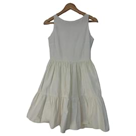 Robe Red Valentino blanche à volants