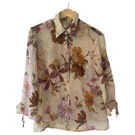 Camicia Escada in seta con stampa floreale