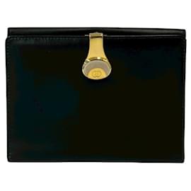 Gucci Vintage GG Logo Leder Bi-fold Portemonnaie