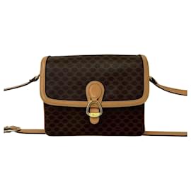 Céline Borsa a tracolla CELINE Vintage Macadam Blazon Triomphe Logo Pattern in pelle