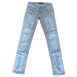 Levi's Demi Curve Low Rise Skinny Jeans - Gris Claro