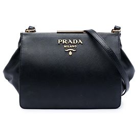 Bolsa transversal Prada Black Saffiano and City Calf Light Frame