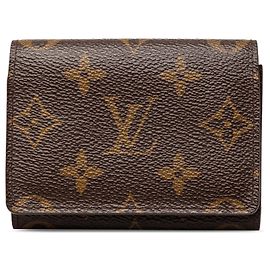 Tarjetero profesional Louis Vuitton Marrón Monogram Envelope