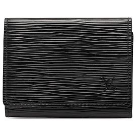 Tarjetero Epi negro Louis Vuitton