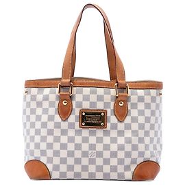 Louis Vuitton White Damier Azur Hampstead PM