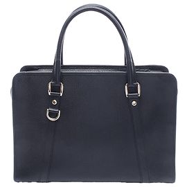 Borsa da Business in Pelle di Vitello Nero Gucci