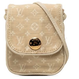 Louis Vuitton Pochette Mini Lin Monogram Beige Cancun