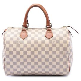 Louis Vuitton White Damier Azur Speedy 30