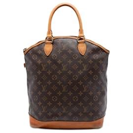 Louis Vuitton Marrone Monogram Lockit Vertical