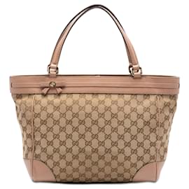 Tote Mayfair in tela GG beige Gucci