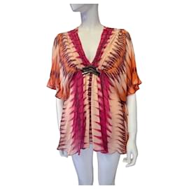 Blusa in seta stampata Antik Batik