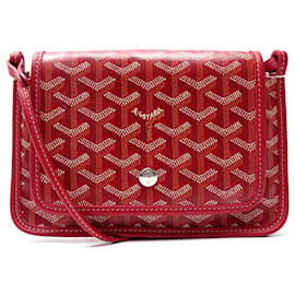 NEUE GOYARD POCHETTE PLUMET HANDTASCHE GOYARDINE CANVAS ROT SCHULTERTASCHE