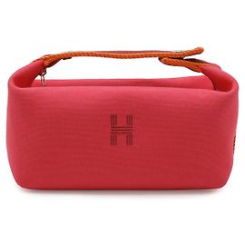 Hermès Hermes Canvas Black PM Cosmetic Pouch