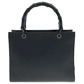Borsa Tote in Pelle con Manico in Bambù Gucci