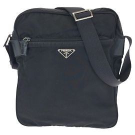Bolso de hombro Prada Nylon Tessuto Triangle Logo
