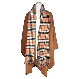 Burberry Cappotto lungo in cashmere a quadri (Big Oversize)