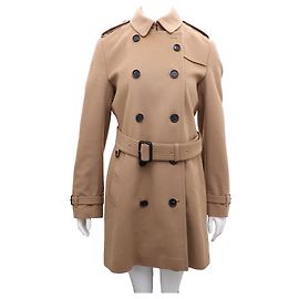 Burberry Cappotto giacca in lana e cashmere beige London da donna