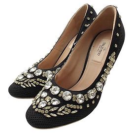 Valentino Décolleté in cristallo nero