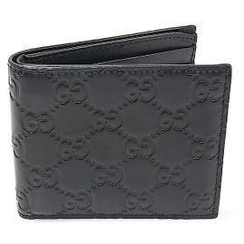 Gucci Black GG Sima Leather Signature Wallet