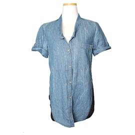 Camisa de denim bitono Helmut Lang