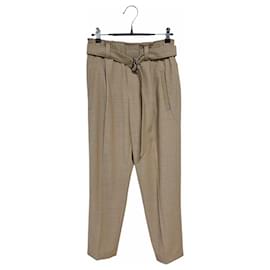 Pantalones con cinturón y cintura elástica para mujer - Brunello Cucinelli