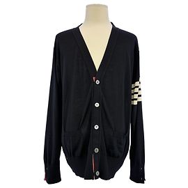 Thom Browne Cardigan in lana merino a righe