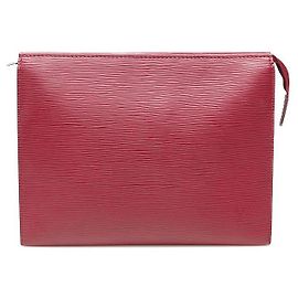 Louis Vuitton Beauty Case e Clutch in Pelle Epi Fuchsia