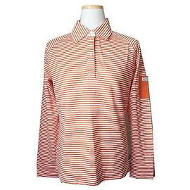 Lanvin Top a maniche lunghe con strisce arancioni sportive
