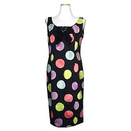 Moschino Vestido sin mangas de lunares Chip and Chic Color Dot Half