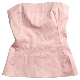 Dolce Gabbana Light Pink Bustier Tube Top - Dolce & Gabbana