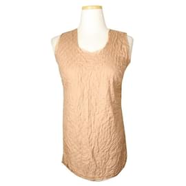Stepploses ärmelloses Oberteil beige - Lanvin