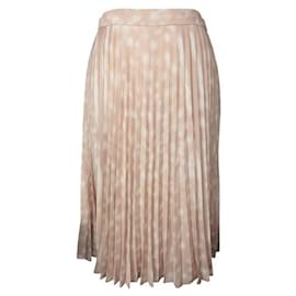 Burberry Falda plisada con estampado beige