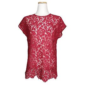 Top in pizzo rosso Rosso di Dolce & Gabbana