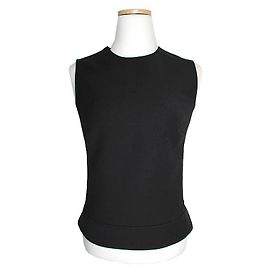 Gucci Top senza maniche in lana nera