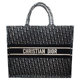 Dior Tote Book Oblique Debore Nero Grande