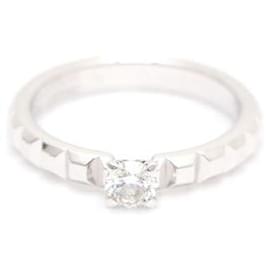 Clé de Paris Platinum Solitaire Carat Diamond Ring - Boucheron