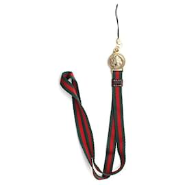 Gucci Charm per borsa e portachiavi a tre strisce