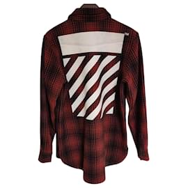 Chaqueta oversize de franela Red Arrow - Off White