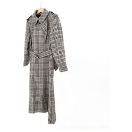 Céline Gabardina de lana con estampado Prince of Wales para mujer