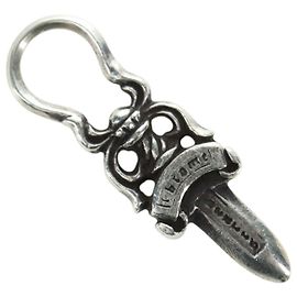 Pendente Chrome Hearts Dagger Charm Top Ag925 Silver Auth 180401M