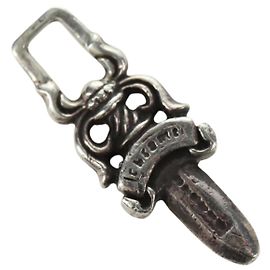 Pendente Chrome Hearts Dagger Charm Top Ag925 Silver Auth 180402M