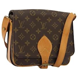 LOUIS VUITTON Borsa a tracolla Monogram Cartouchiere MM M51253 LV Auth BA12690