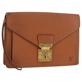 LOUIS VUITTON Epi Serie Dragonne Hand Bag Zipangu Gold M52618 LV Auth BA12910