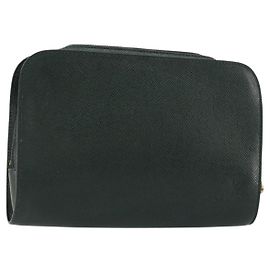 LOUIS VUITTON Clutch Taiga Baikal Epicea M30184 LV Auth BA12765