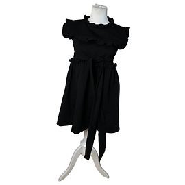Vintage Balenciaga Baumwollmischung Kleid Y2K Schwarz