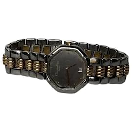 Vintage Dior Edelstahl Armbanduhr Y2K Silber Gold