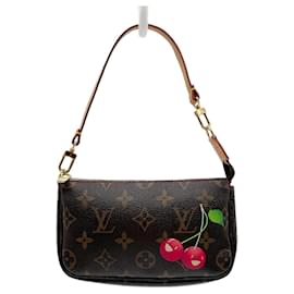 Borsa Louis Vuitton Pochette Accessoires Monogram Cherry