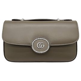 Borsa a tracolla Gucci in pelle marrone