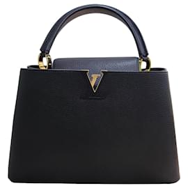 Louis Vuitton Capucines GM Borsa Pelle Granulata Nera